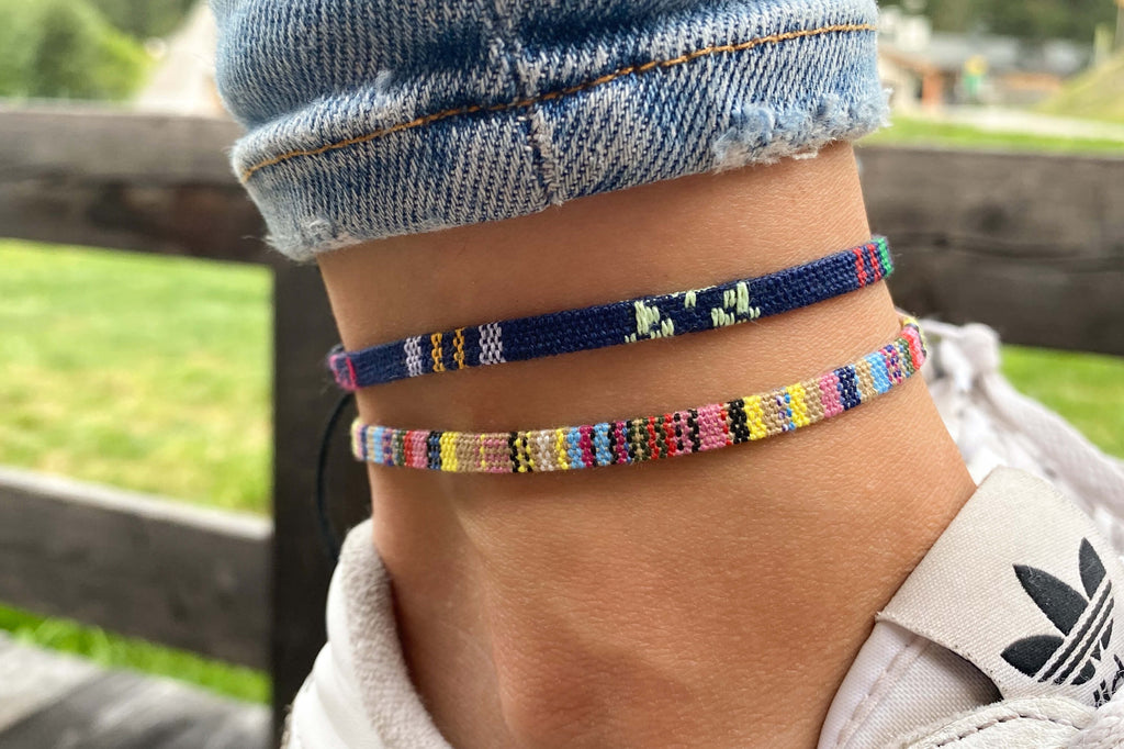 Anklet Pack - Yellow & Blue