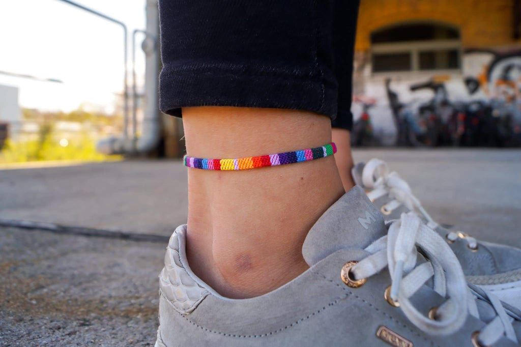 Gay online pride anklet