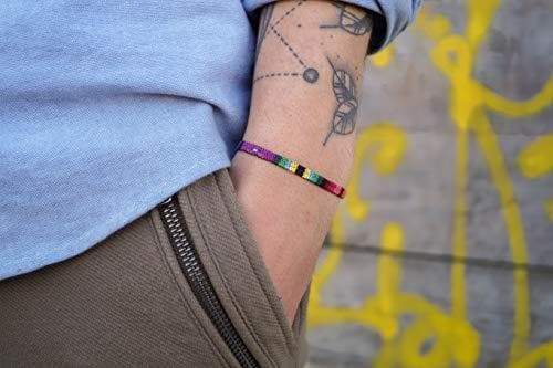 Surfer Bracelet - Purple Ethno